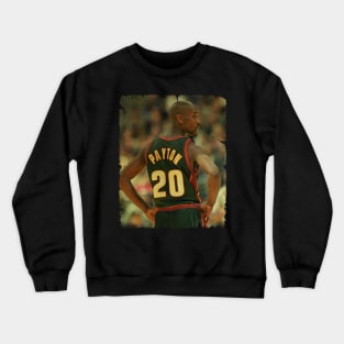 Gary Payton - Vintage Design Of Basketball Crewneck Sweatshirt